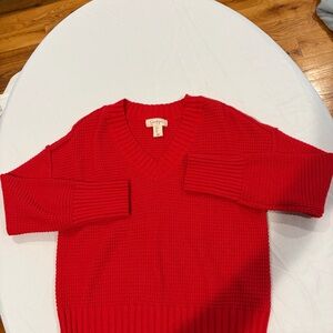 Jessica Simpson V-Neck Red Sweater